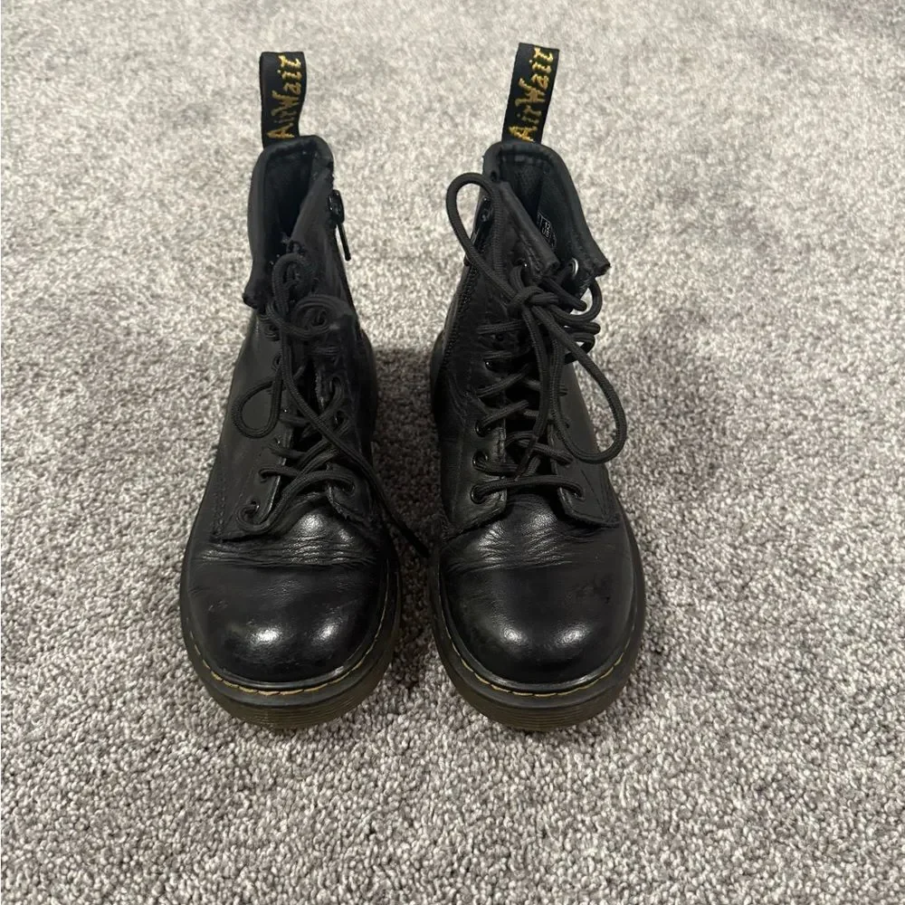 Dr. Martens 1460 Black Lace-Up Leather Boots Sz 12